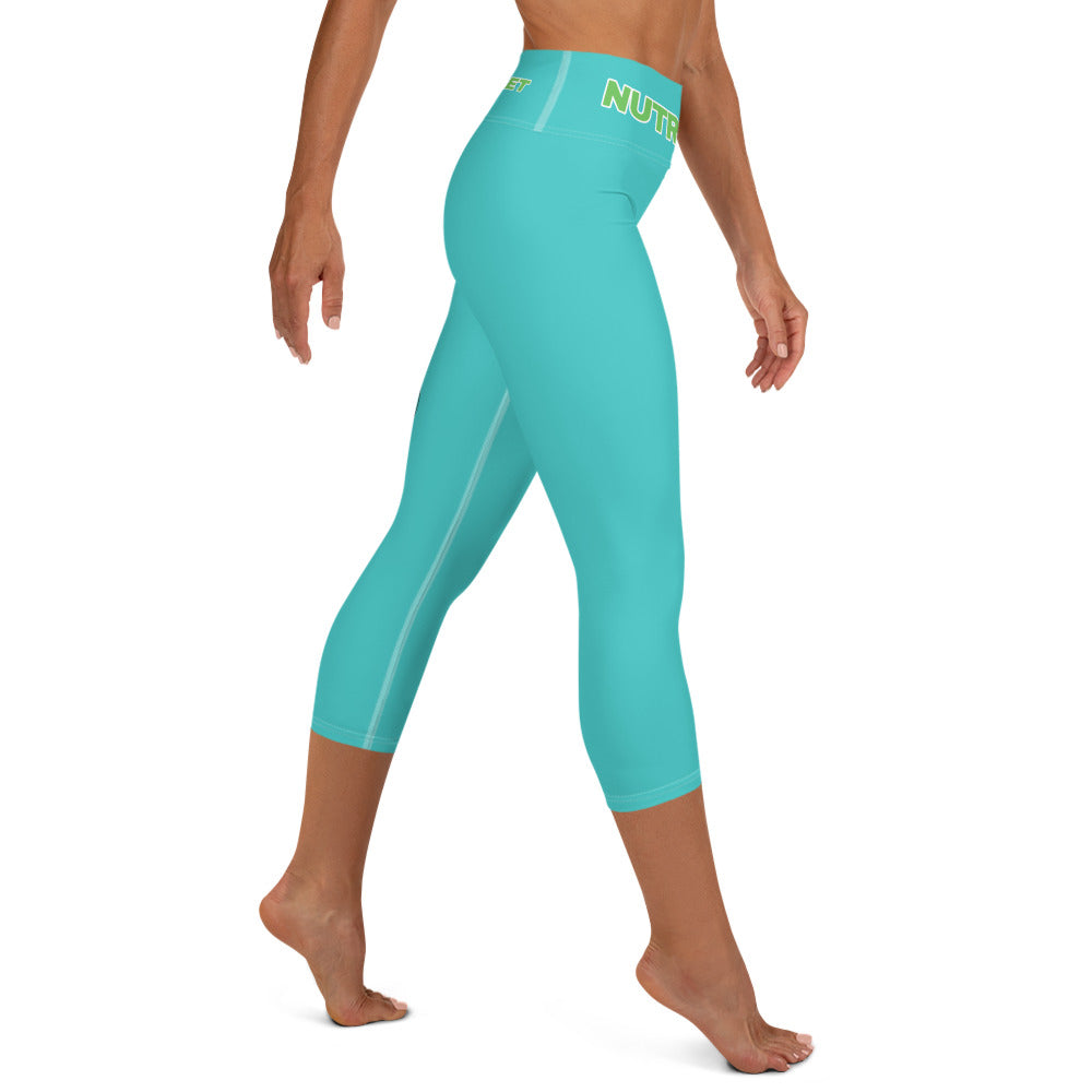 NOAB Yoga Capri Leggings Dark Turquoise with inside pocket