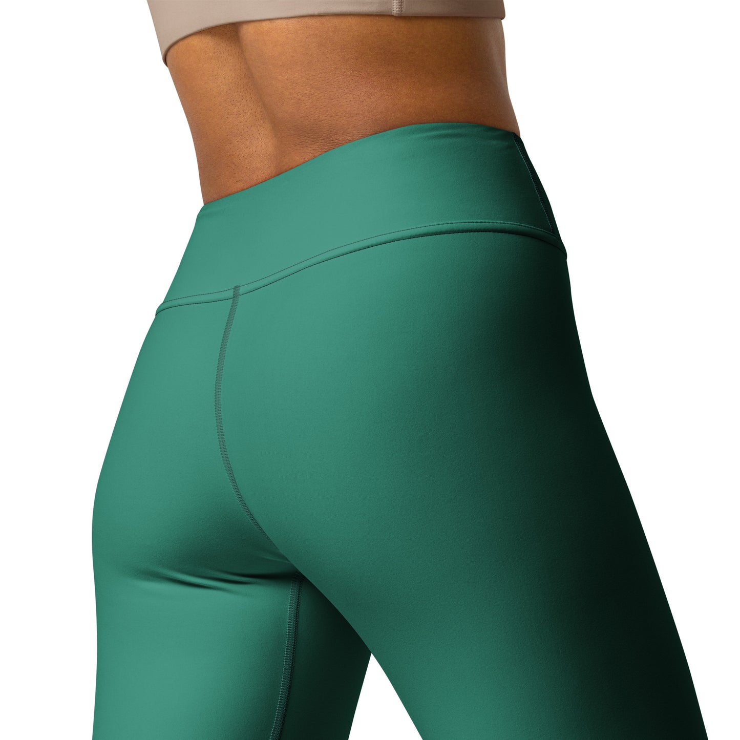 360 Lifestyle Yoga Leggings in Solid Elf Green