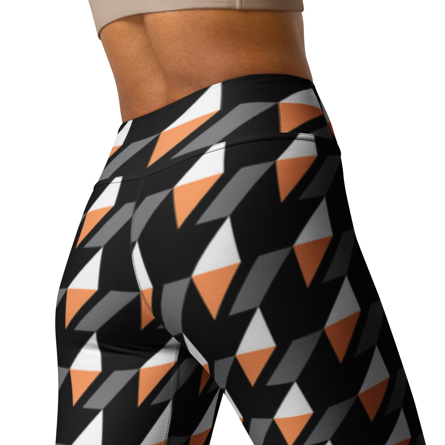 360 Lifestyle Yoga Leggings Geo Candy Corn