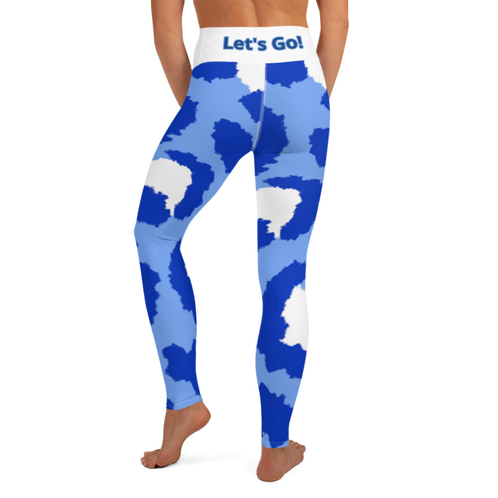 Let's Go Yoga Leggings Blue leopard ILMT