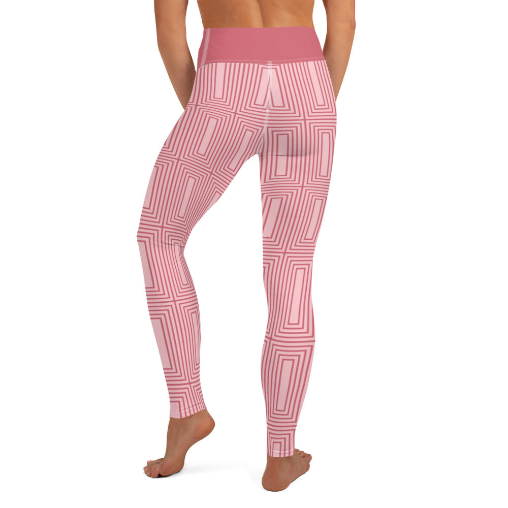 360 Lifestyle Yoga Leggings Roman Rose Rectangle print