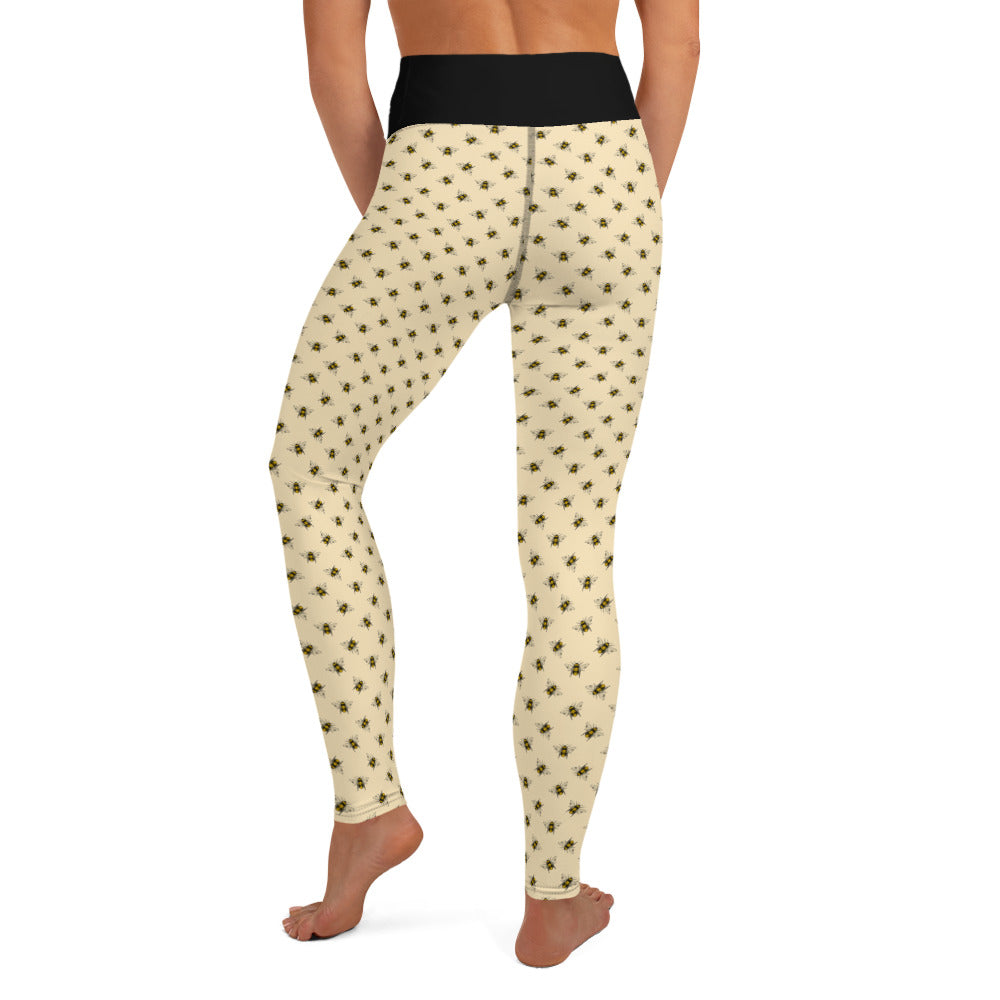 360 Lifestyle Yoga Leggings Honey Bee print