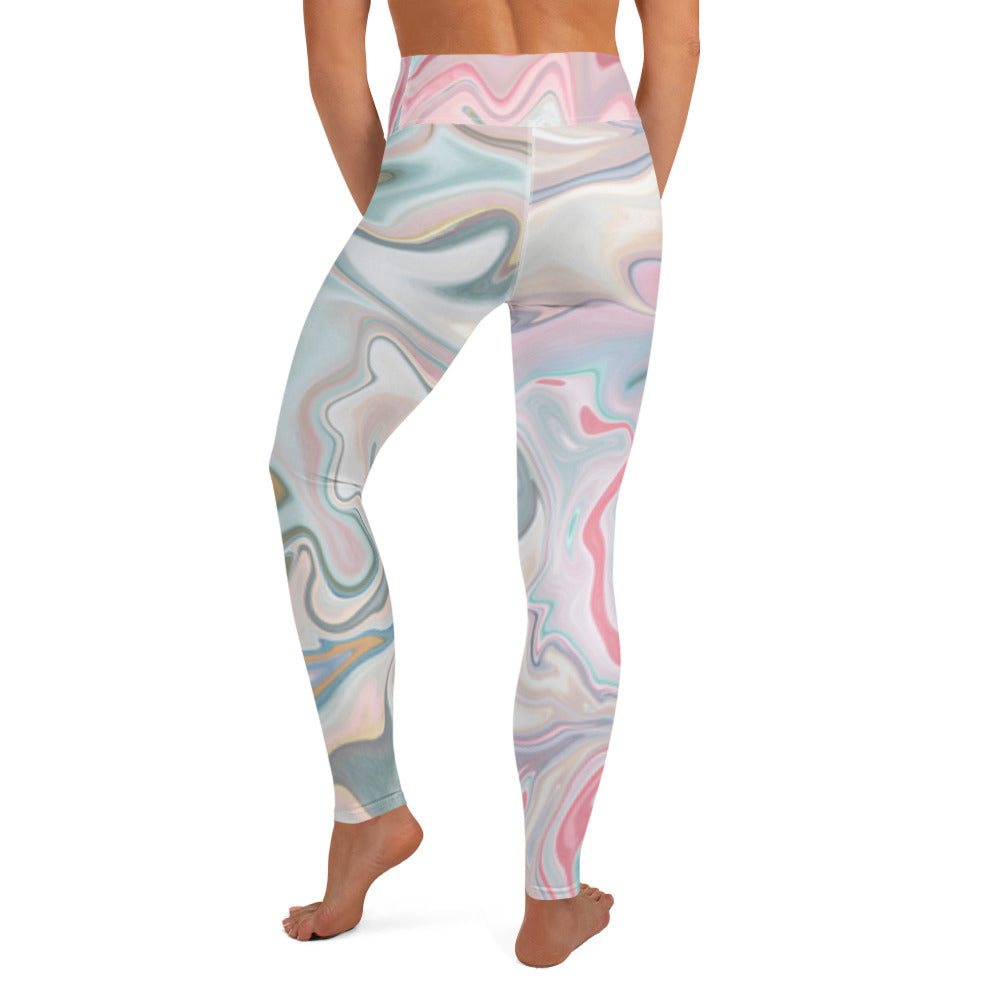 360 Lifestyle Yoga Leggings Pink Bliss print