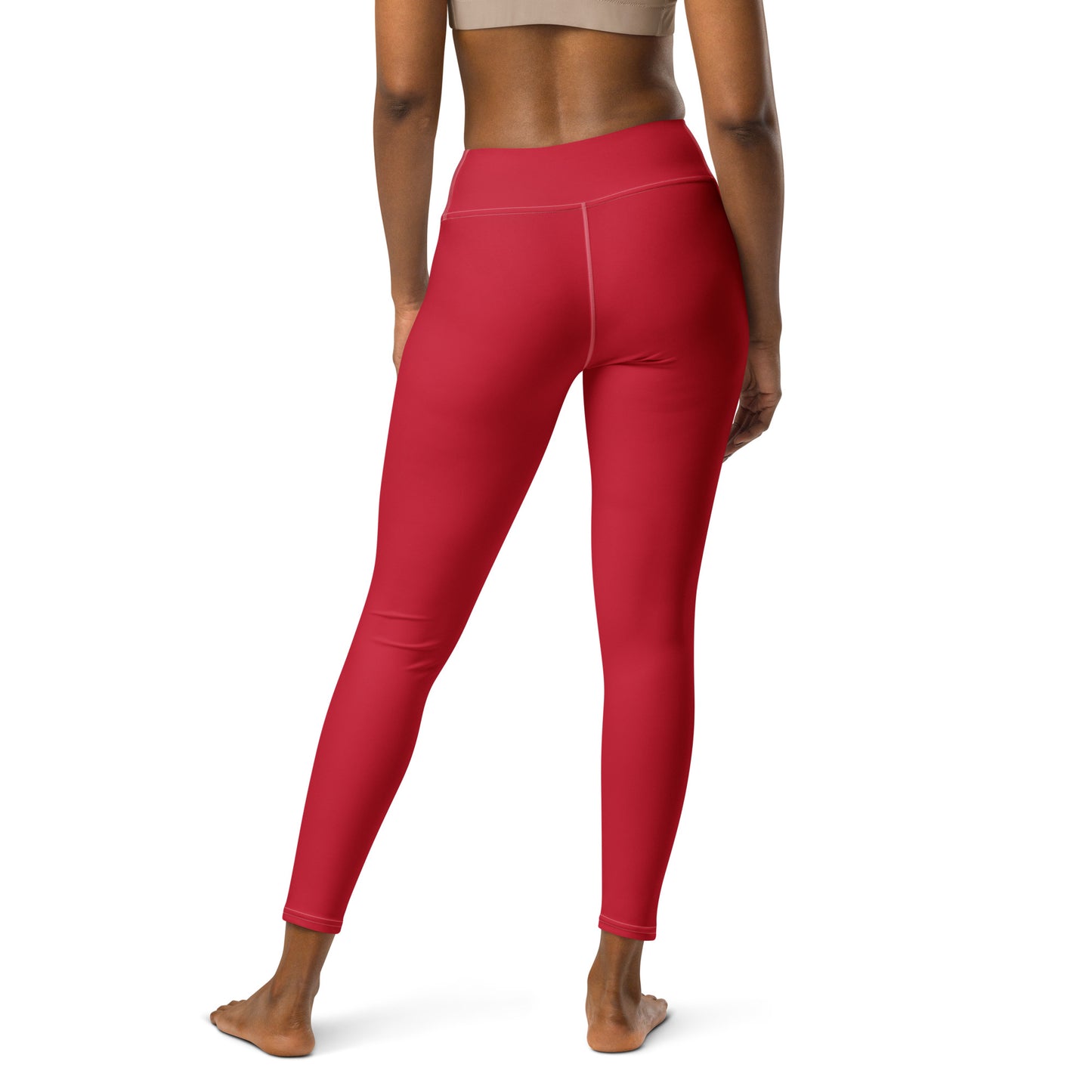 360 Lifestyle Yoga Leggings Solid Red