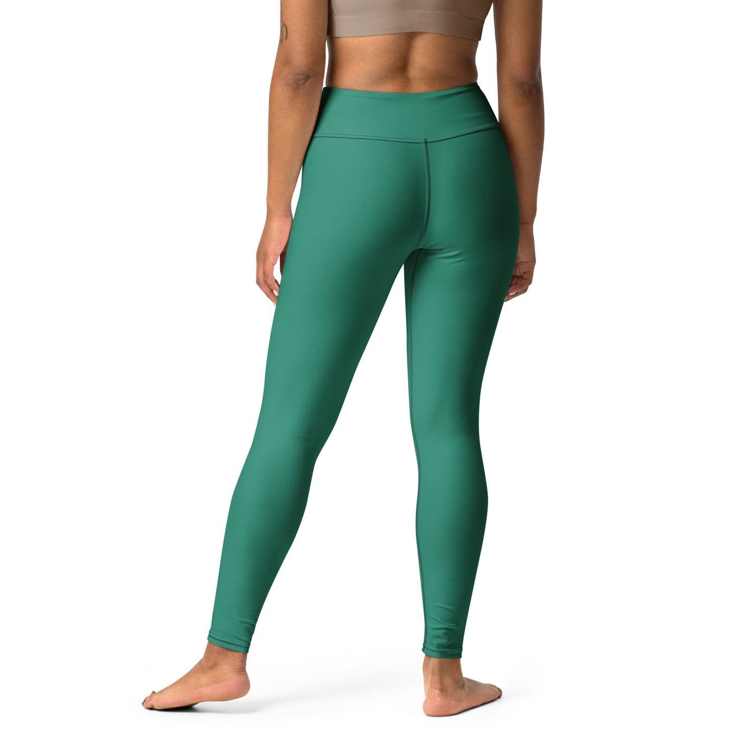 360 Lifestyle Yoga Leggings in Solid Elf Green