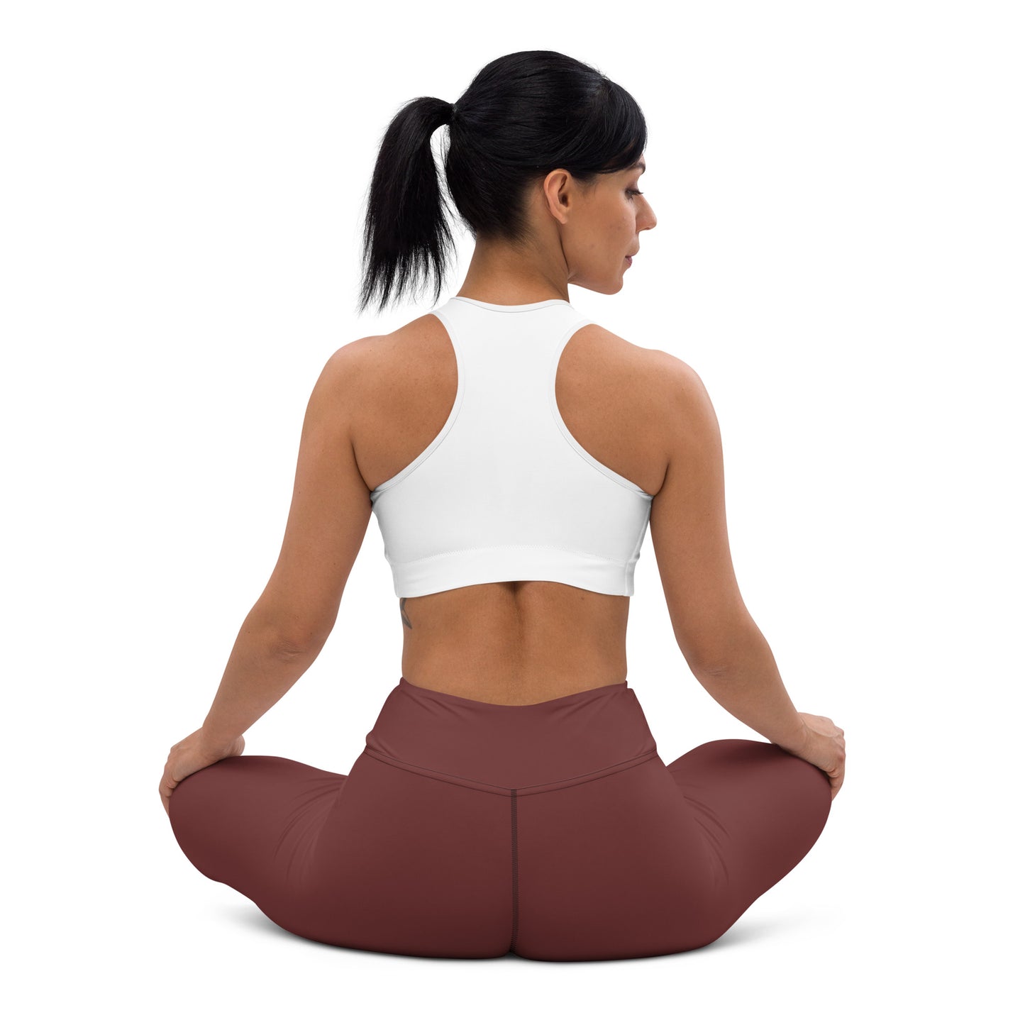 360 Lifestyle Yoga Leggings in Solid Auburn