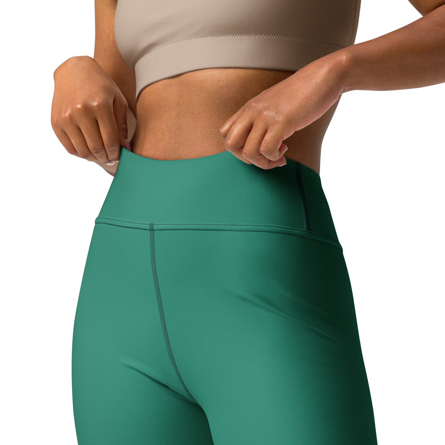 360 Lifestyle Yoga Leggings in Solid Elf Green