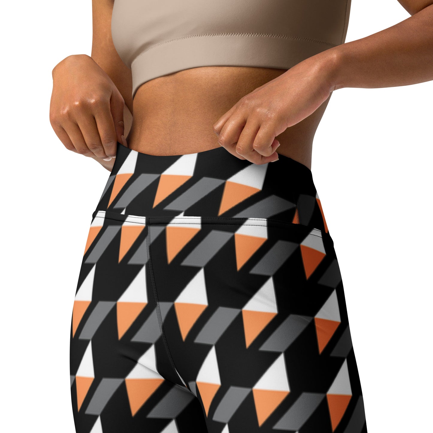 360 Lifestyle Yoga Leggings Geo Candy Corn