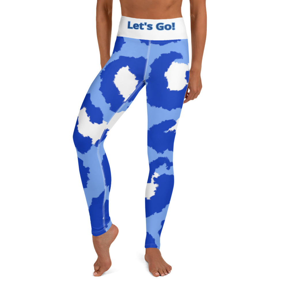 Let's Go Yoga Leggings Blue leopard ILMT