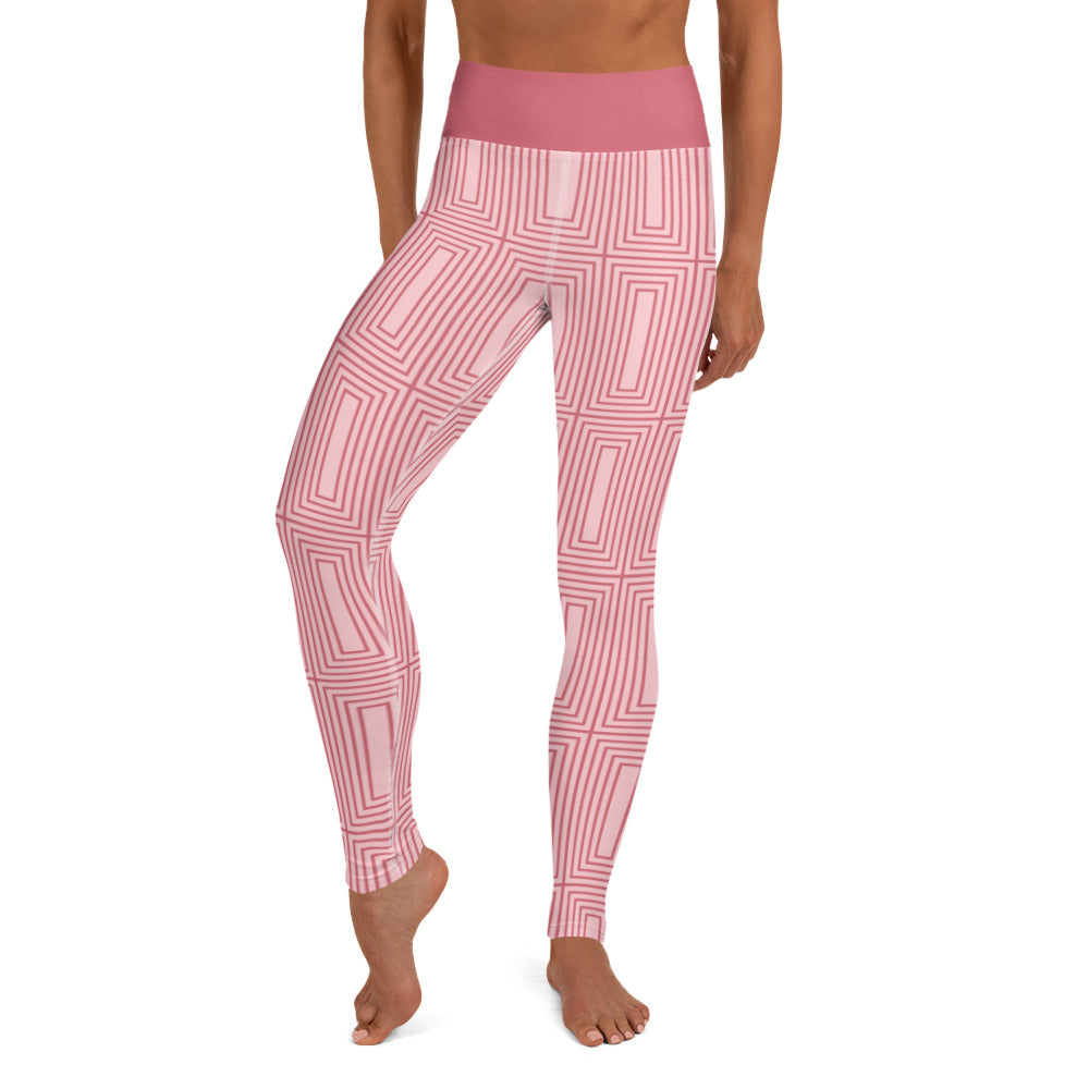 360 Lifestyle Yoga Leggings Roman Rose Rectangle print