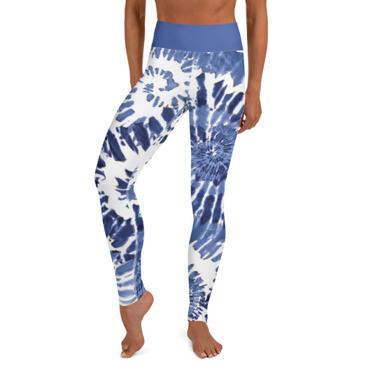 360 Lifestyle Yoga Leggings Gemi Blue print