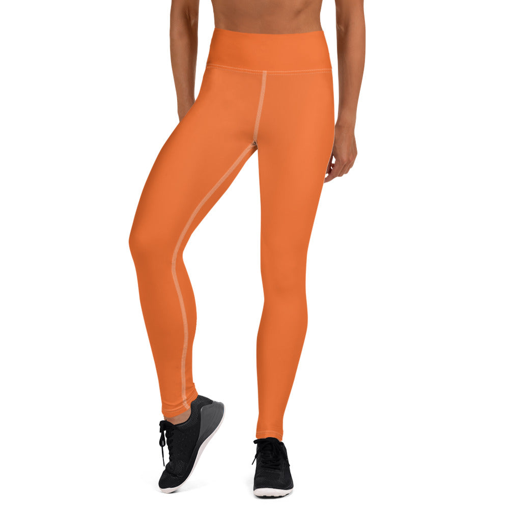 360 Lifestyle Yoga Leggings in Solid Orange