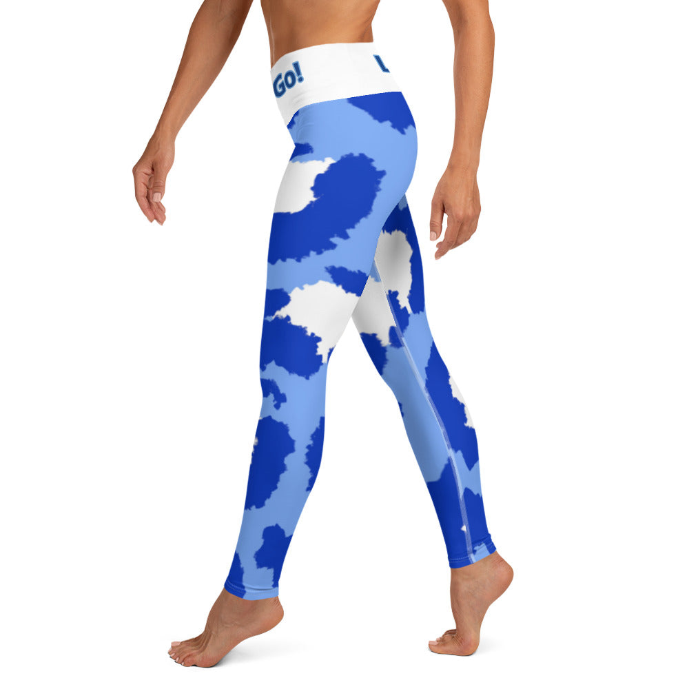 Let's Go Yoga Leggings Blue leopard ILMT