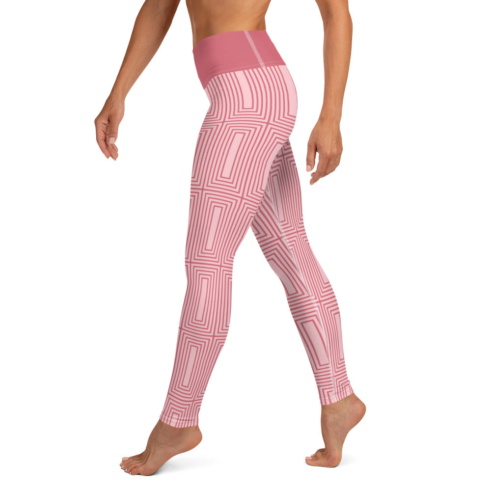 360 Lifestyle Yoga Leggings Roman Rose Rectangle print