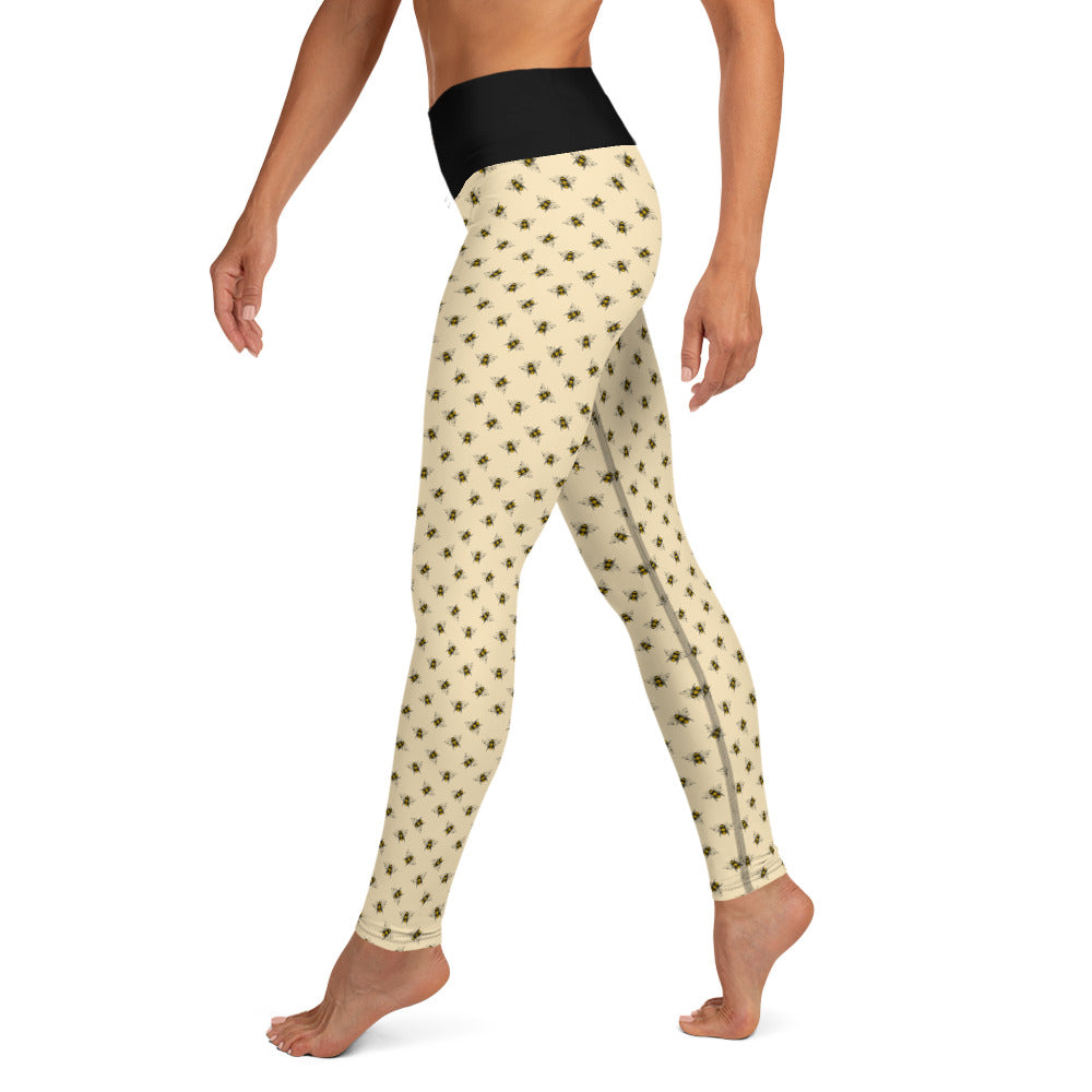 360 Lifestyle Yoga Leggings Honey Bee print