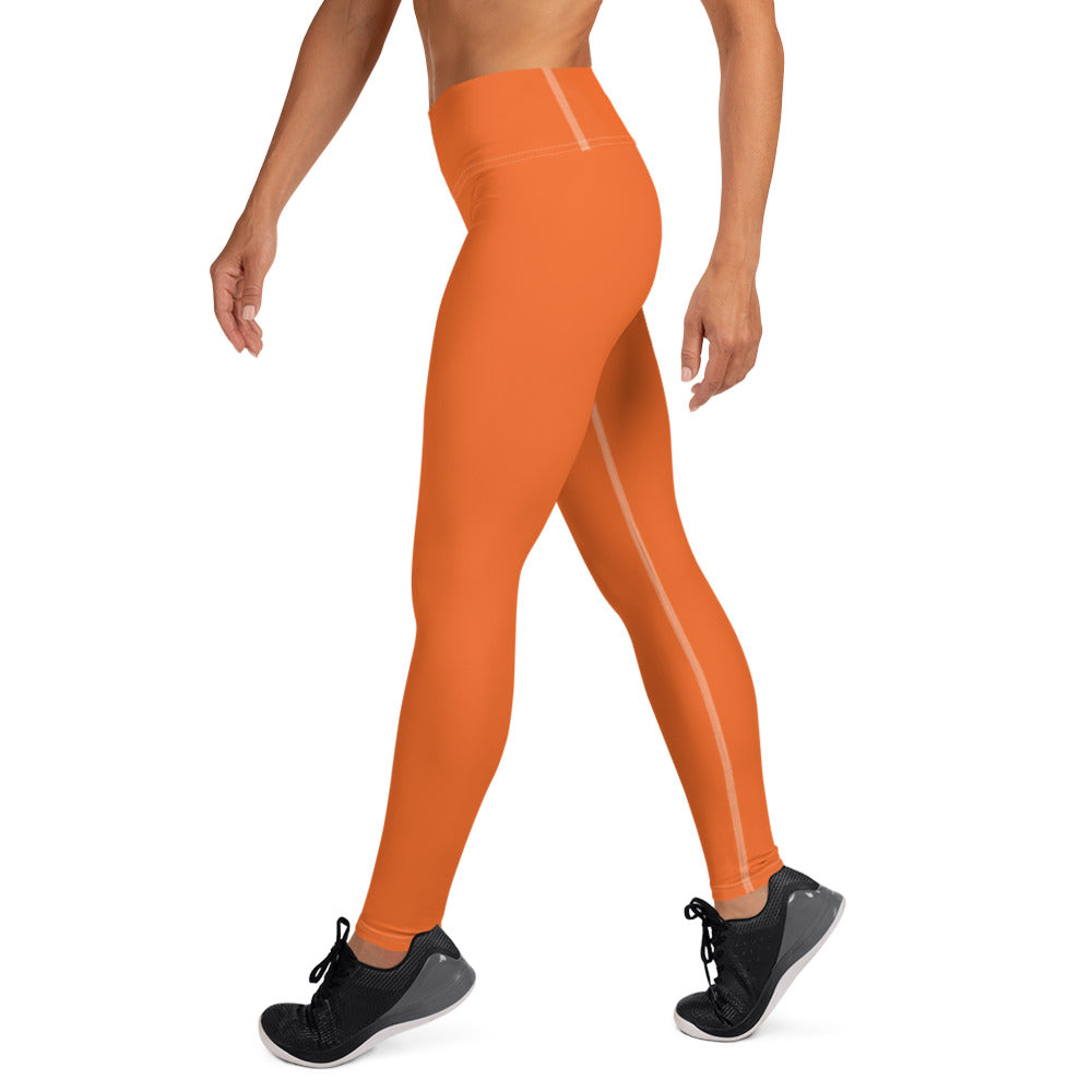 360 Lifestyle Yoga Leggings in Solid Orange