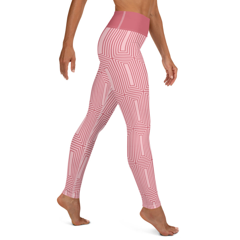 360 Lifestyle Yoga Leggings Roman Rose Rectangle print