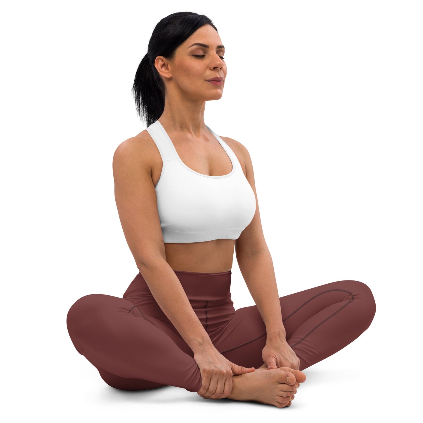 360 Lifestyle Yoga Leggings in Solid Auburn