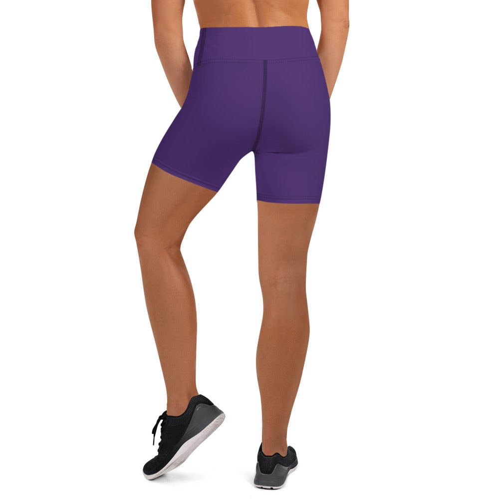 360 Lifestyle Yoga Shorts in Solid Purple