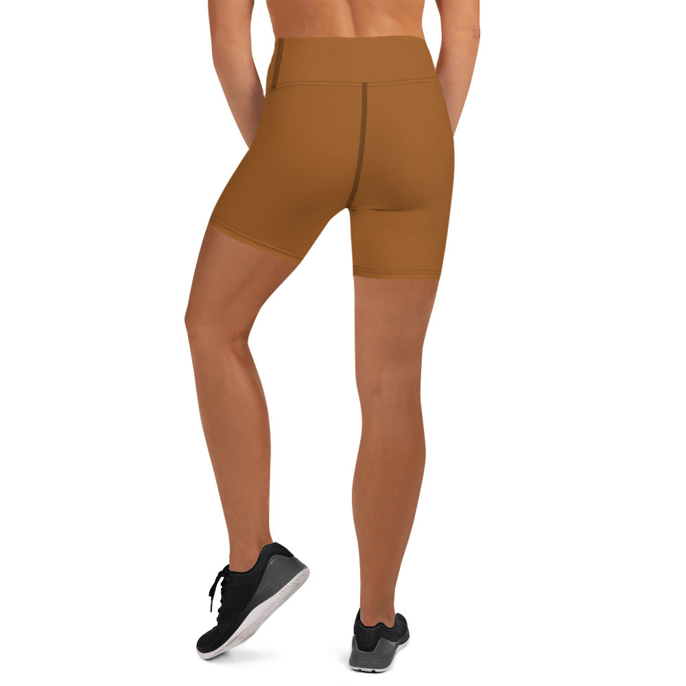 360 Lifestyle Yoga Shorts in Solid Rich Gold