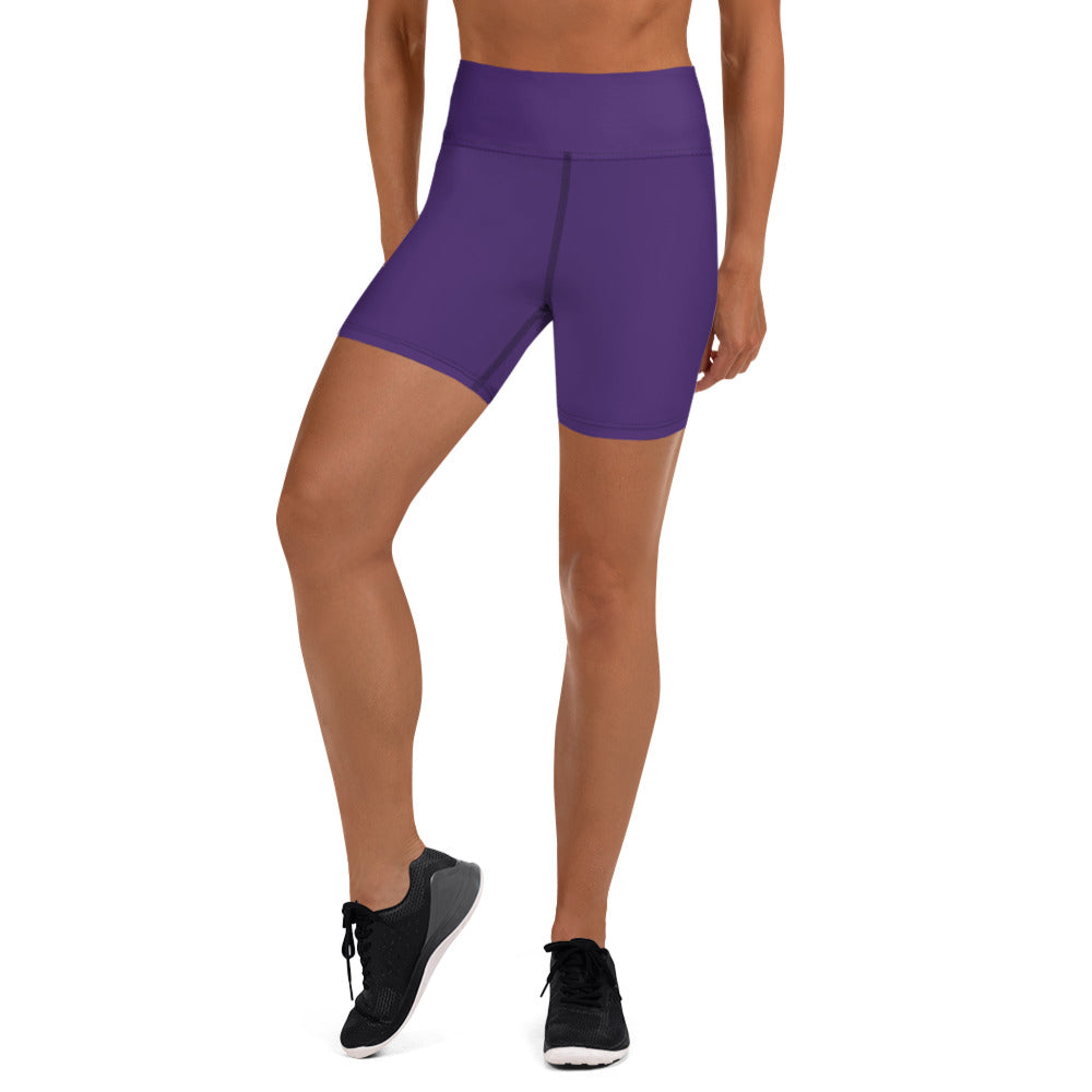 360 Lifestyle Yoga Shorts in Solid Purple