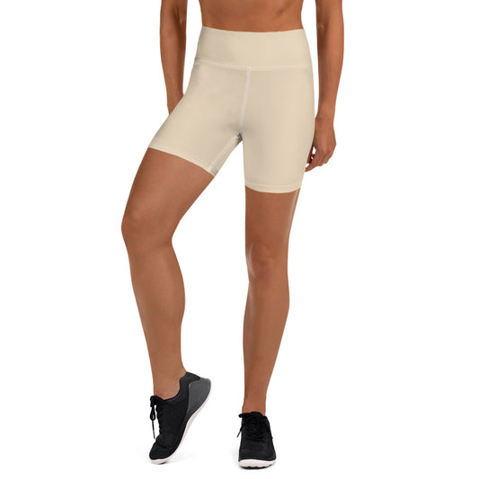 360 Lifestyle Yoga Shorts in Solid Champagne