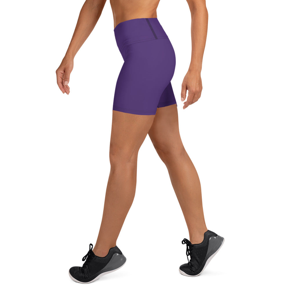 360 Lifestyle Yoga Shorts in Solid Purple