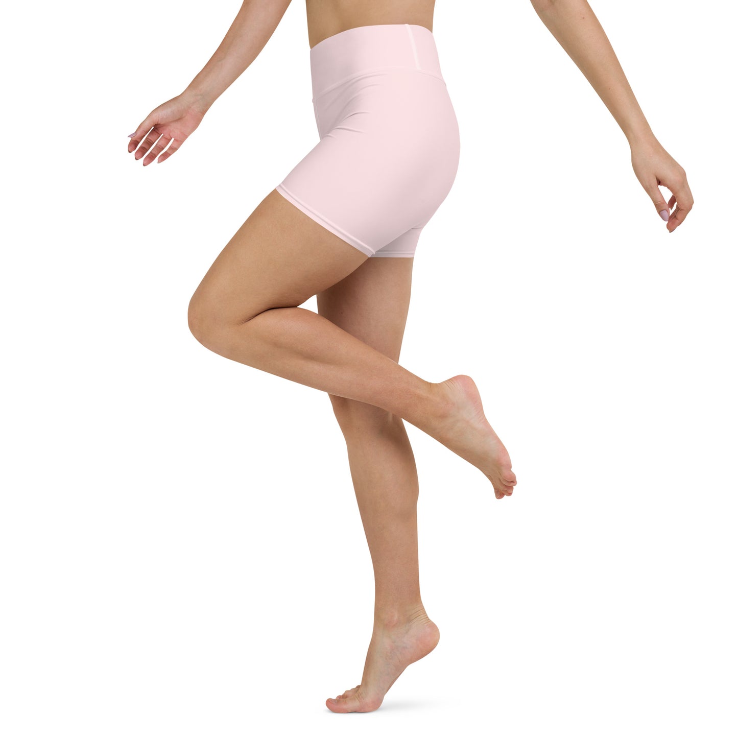 360 Lifestyle Yoga Shorts in Solid Pale Pink