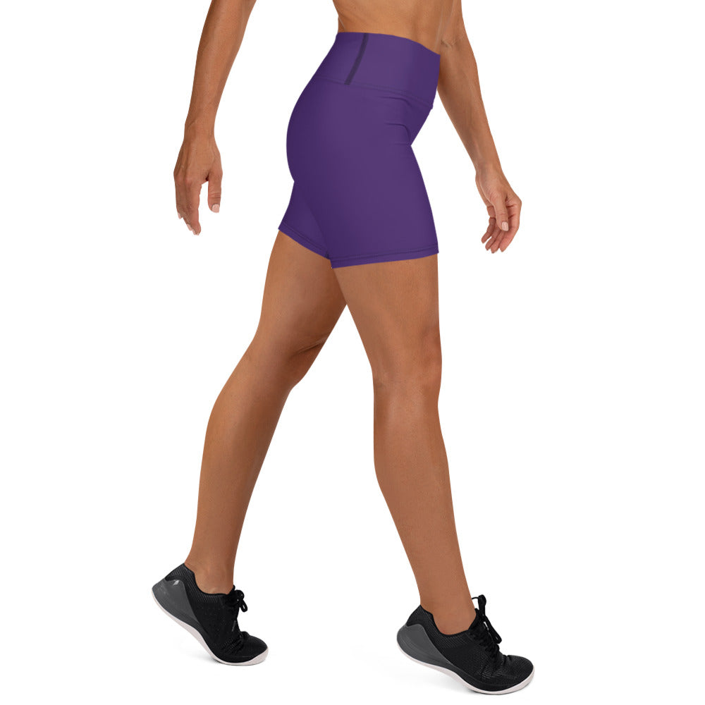 360 Lifestyle Yoga Shorts in Solid Purple