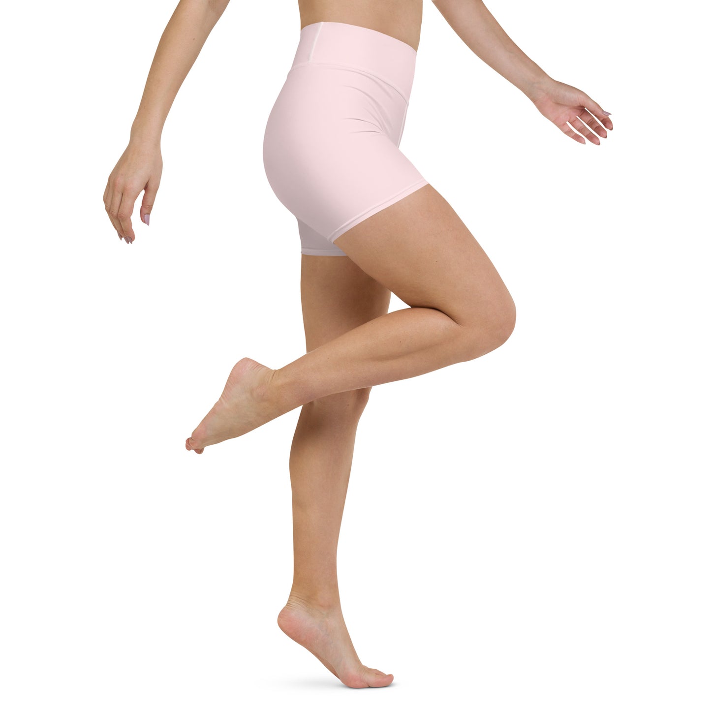 360 Lifestyle Yoga Shorts in Solid Pale Pink