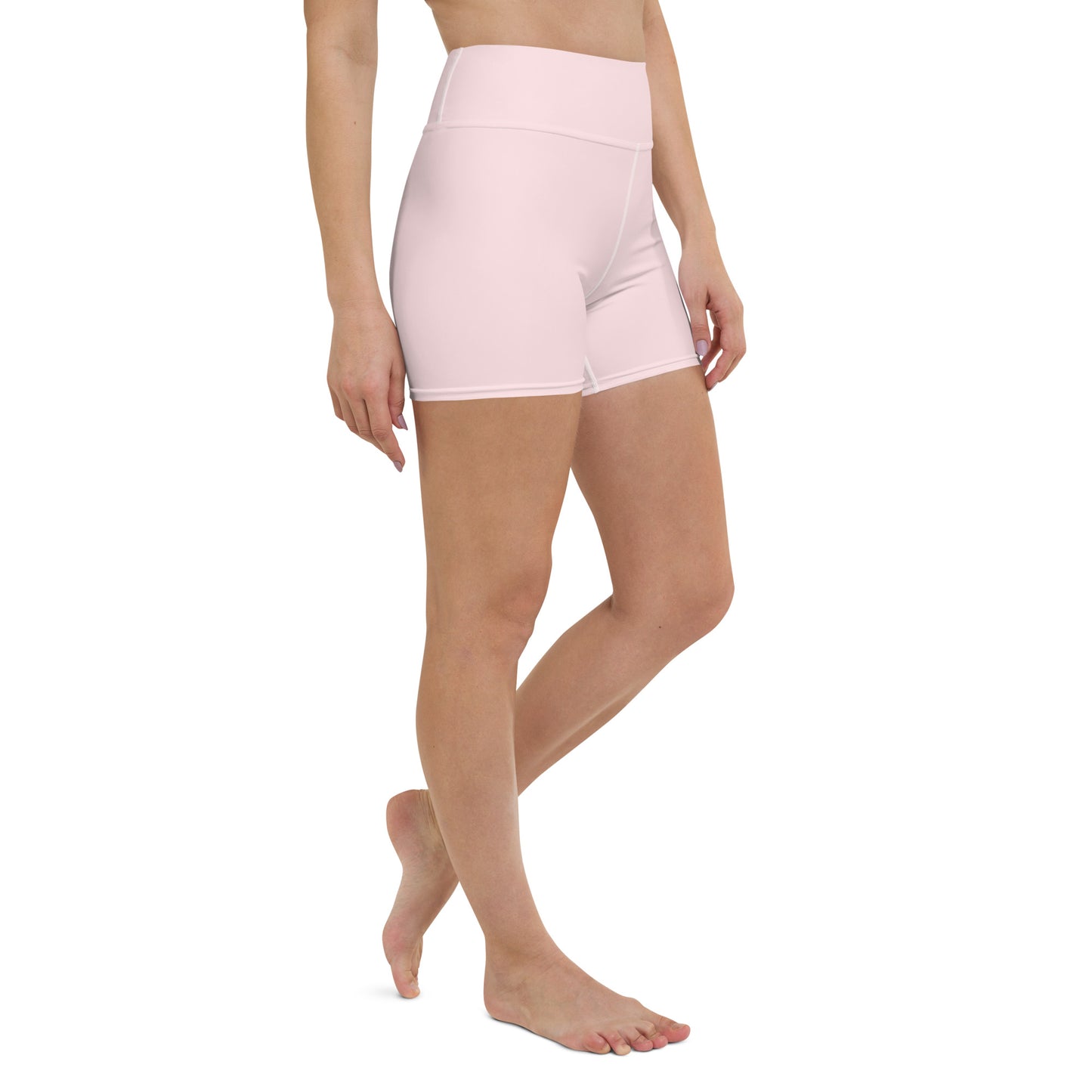 360 Lifestyle Yoga Shorts in Solid Pale Pink