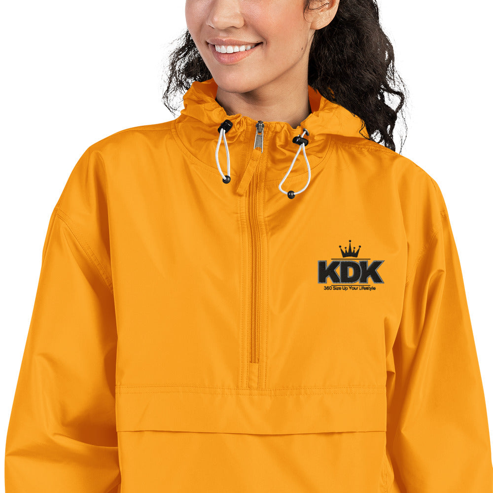 KDK Designs Embroidered Champion Packable Jacket