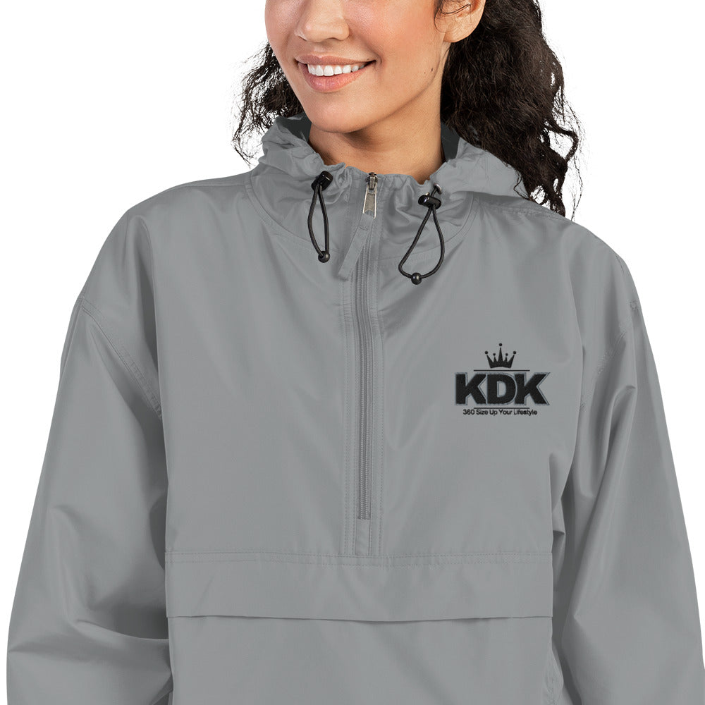 KDK Designs Embroidered Champion Packable Jacket