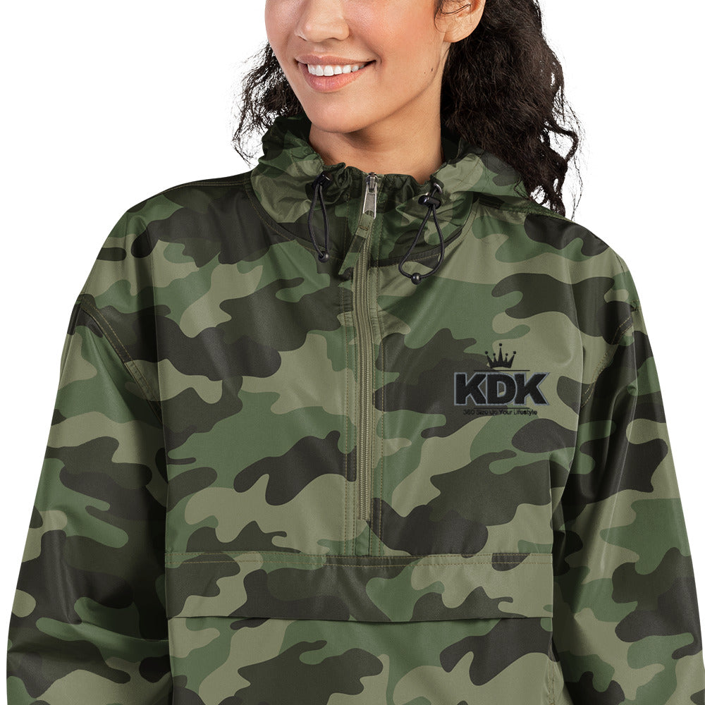 KDK Designs Embroidered Champion Packable Jacket