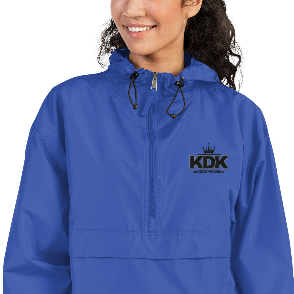 KDK Designs Embroidered Champion Packable Jacket