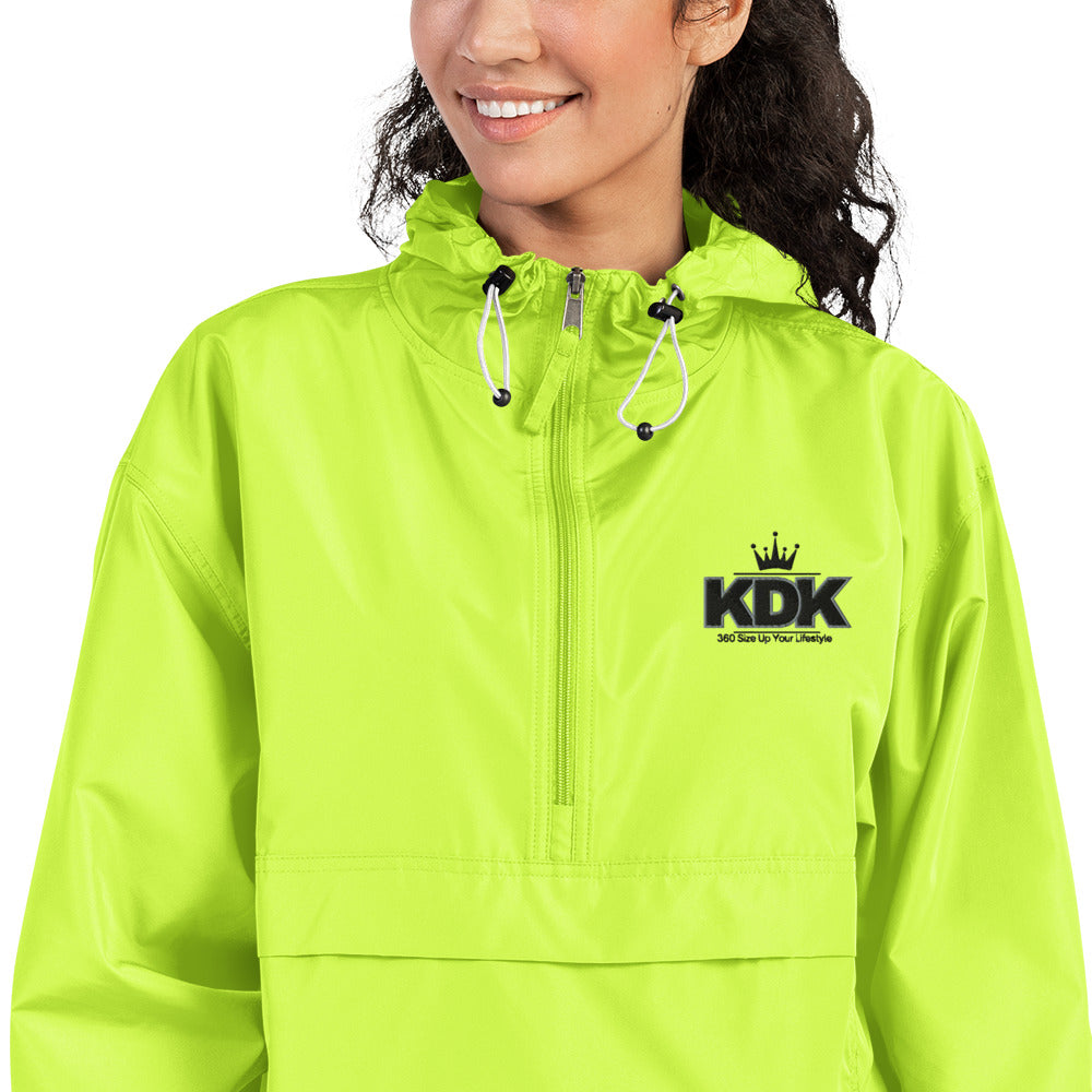 KDK Designs Embroidered Champion Packable Jacket