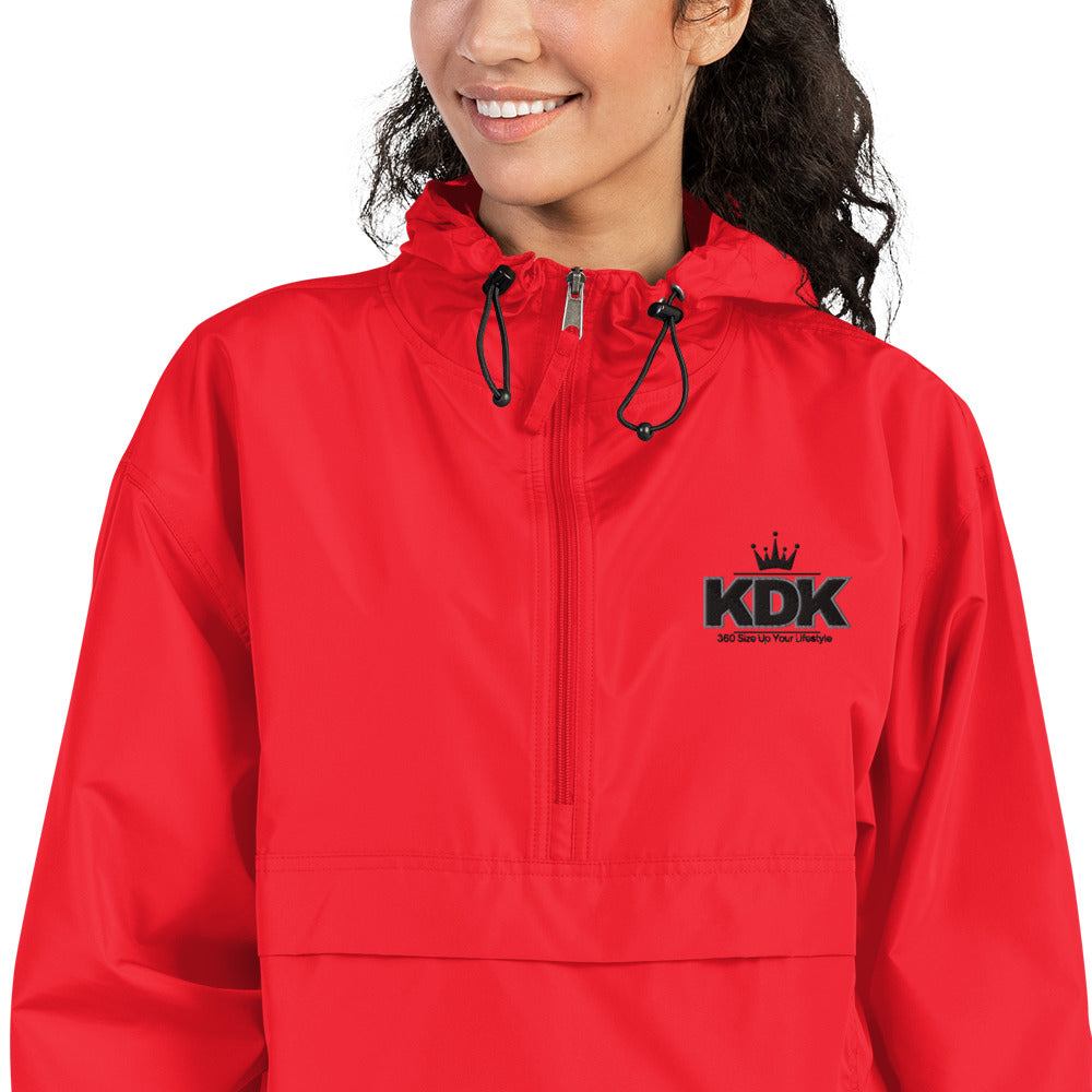 KDK Designs Embroidered Champion Packable Jacket