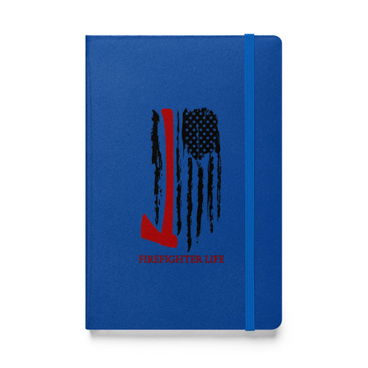 Firefighter Life Hardcover bound notebook