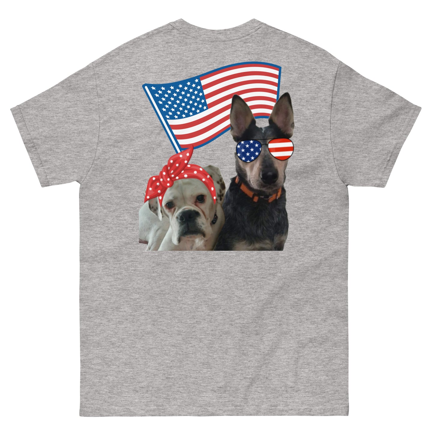 Roscoe and Ivy USA Men's classic tee front and back print