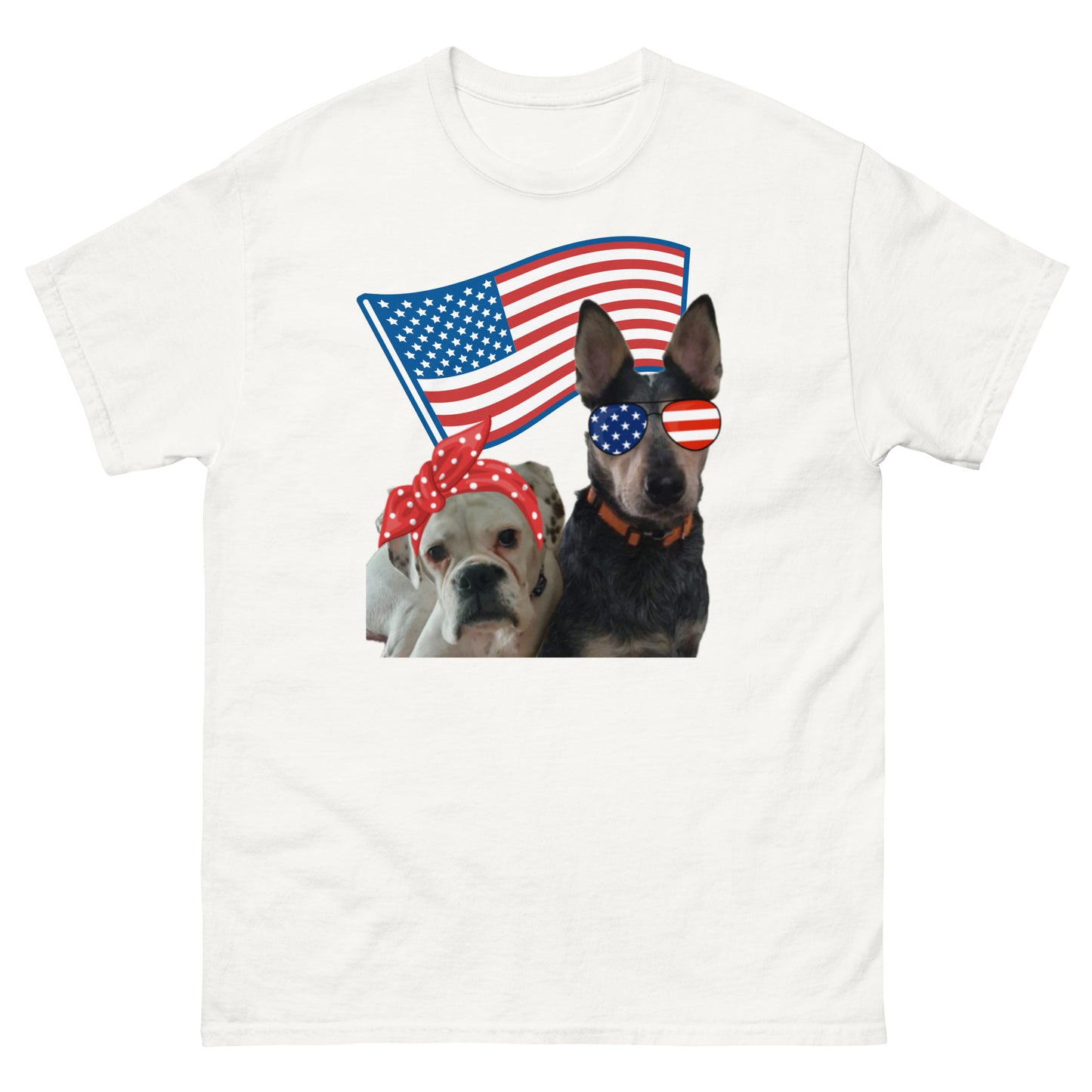 Roscoe and Ivy USA Men's classic tee front only