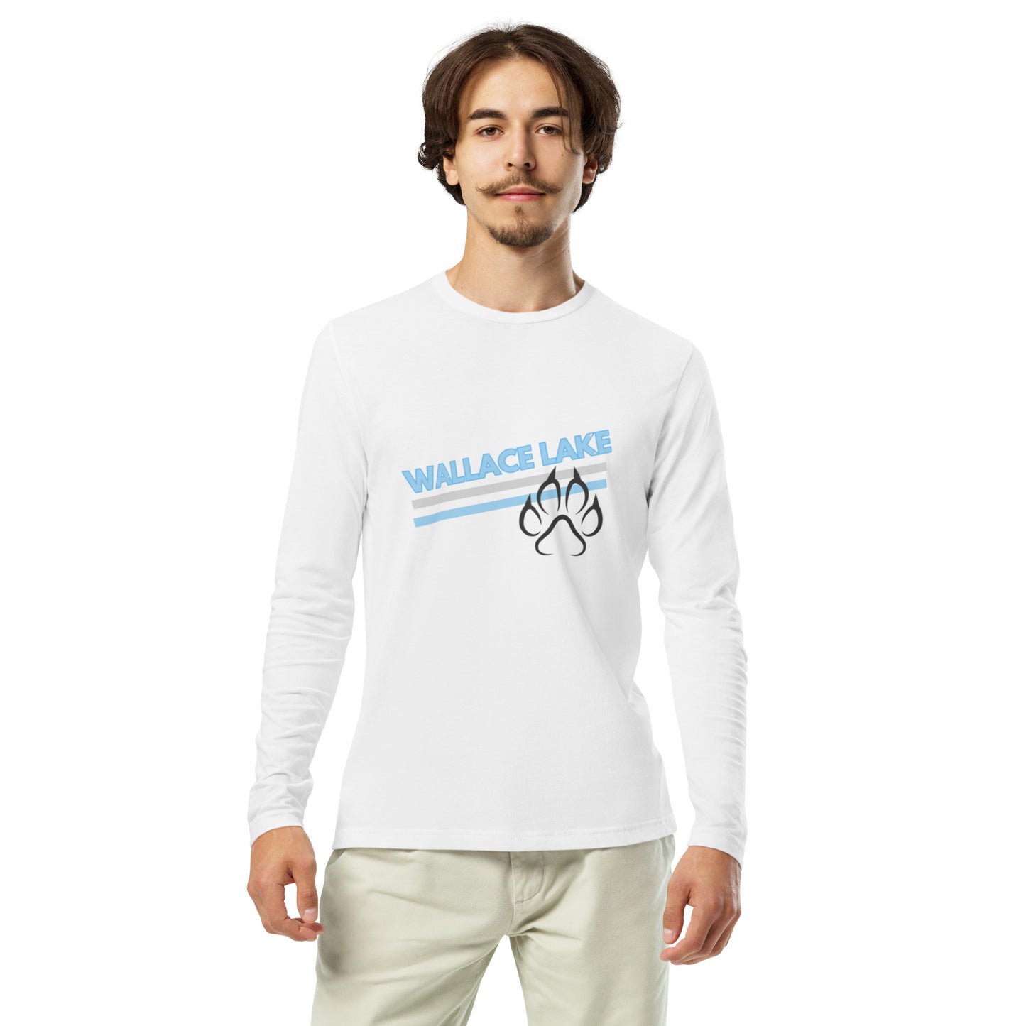 Wallace Lake Adult Long Sleeve Fitted Crew