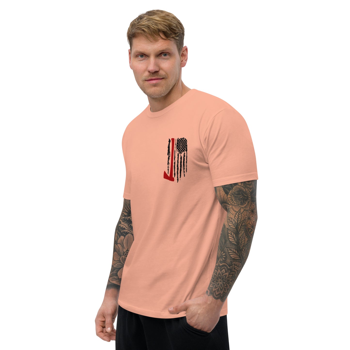 Firefighter Flag Short Sleeve T-shirt Fre