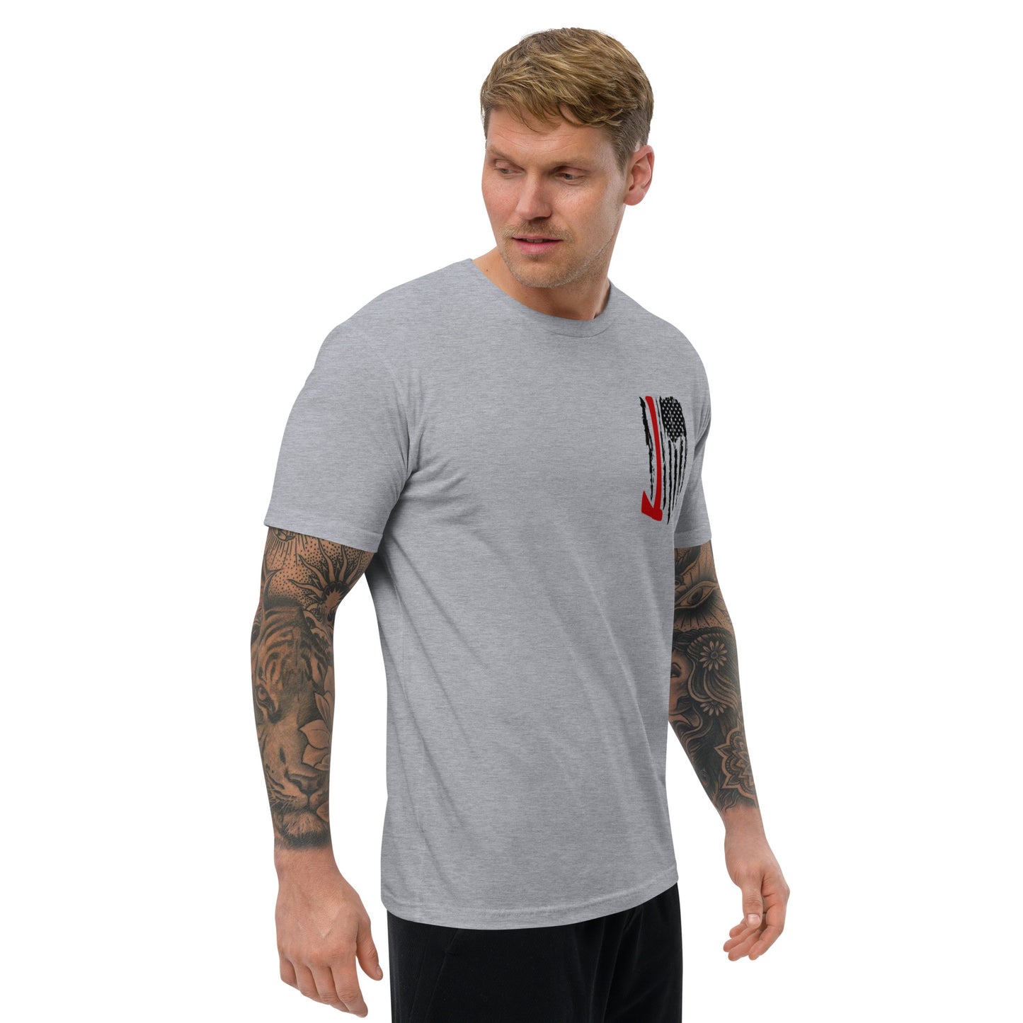 Firefighter Flag Short Sleeve T-shirt Fre