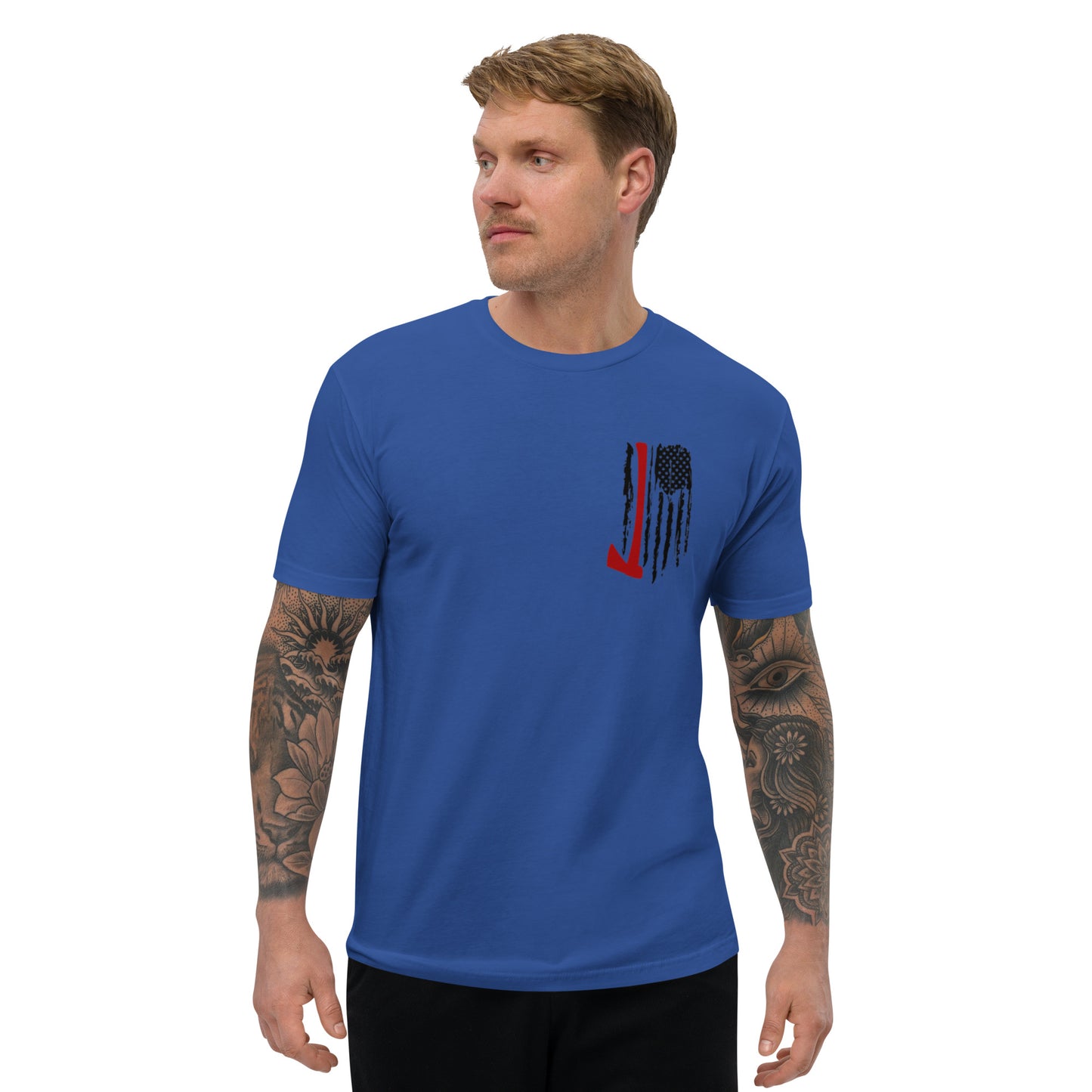 Firefighter Flag Short Sleeve T-shirt Fre