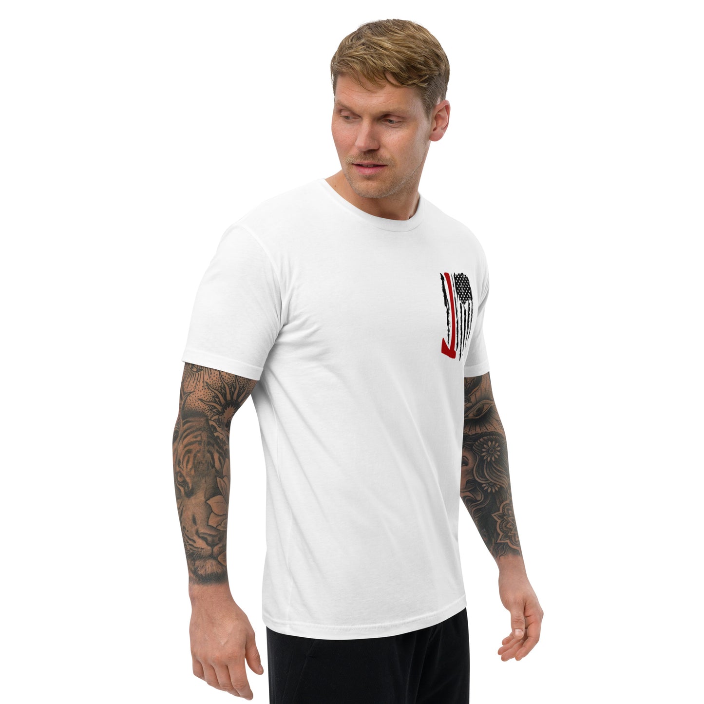 Firefighter Flag Short Sleeve T-shirt Fre