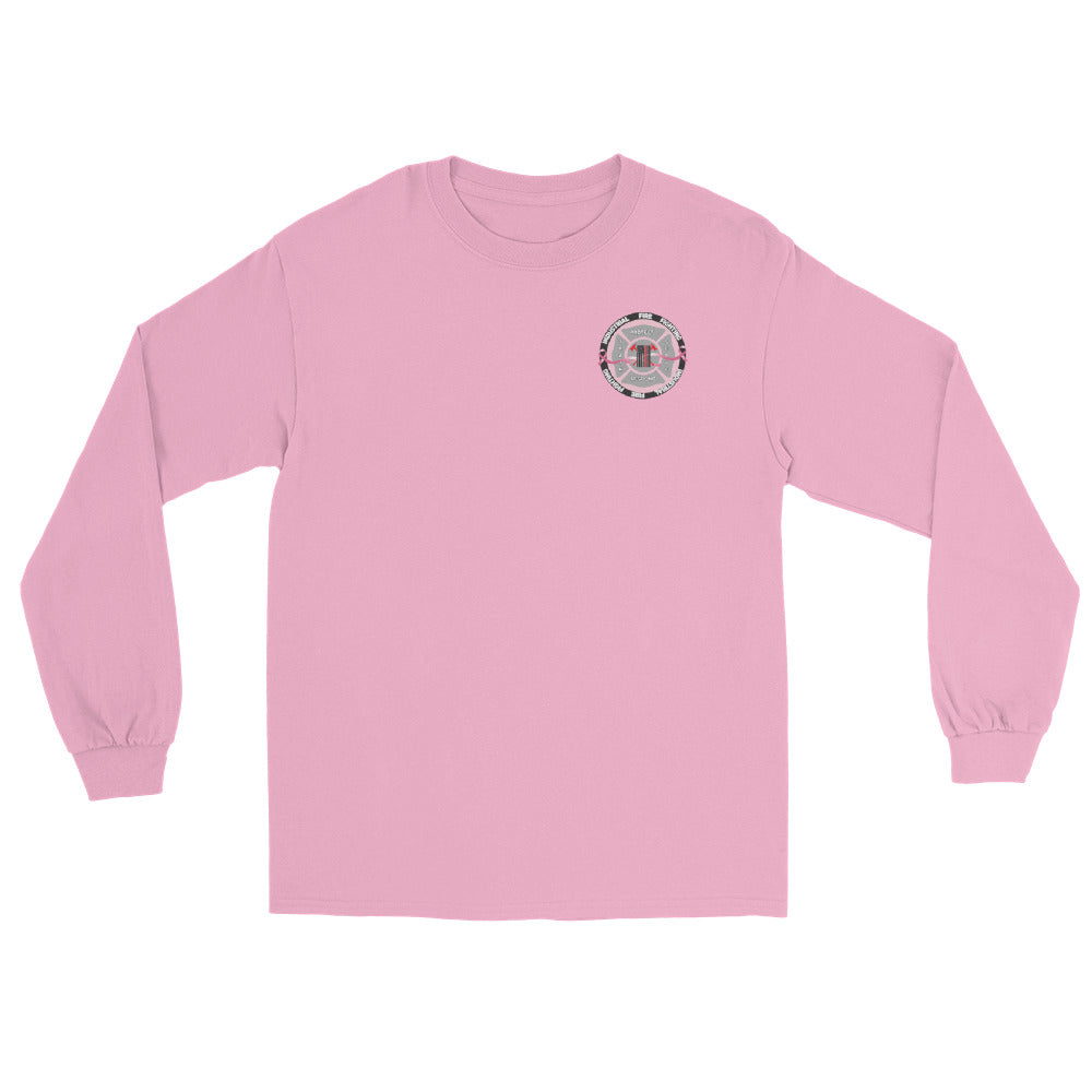 Industrial Fire Fighting Breast Cancer Awareness Men’s Long Sleeve Shirt