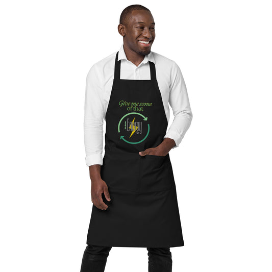 Give me some of that clean energy Organic cotton apron