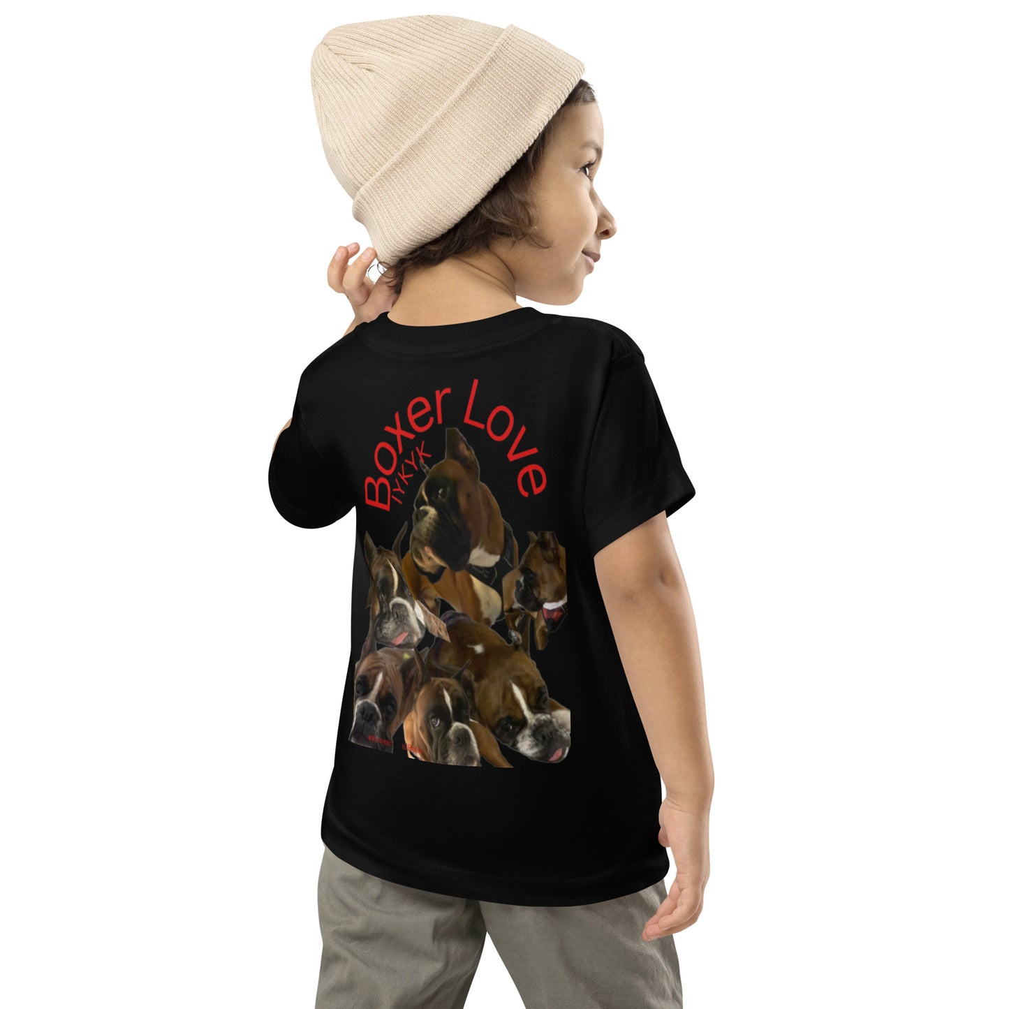 Boxer Dog Toddler Short Sleeve Tee ILYF