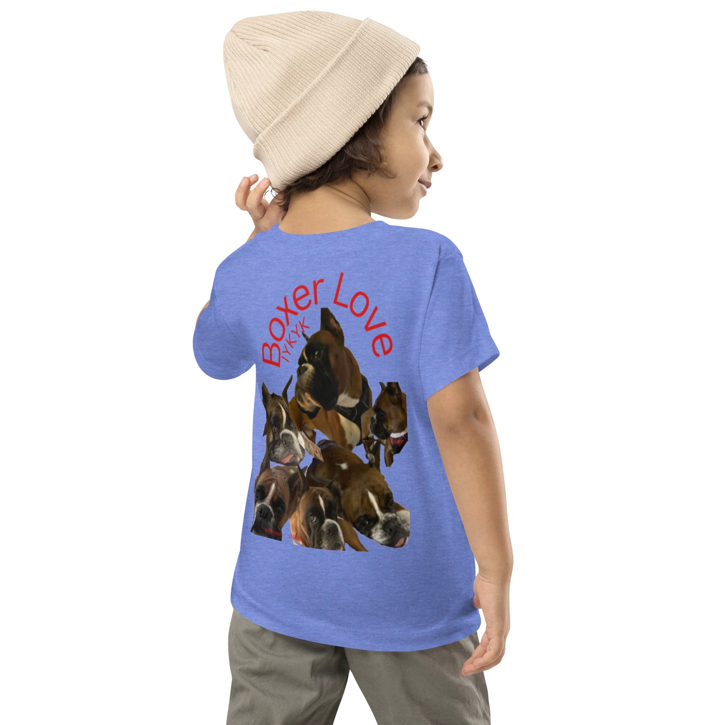 Boxer Dog Toddler Short Sleeve Tee ILYF