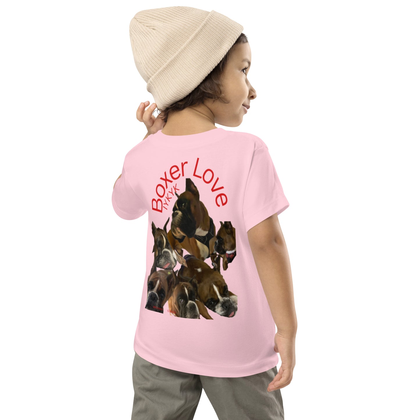 Boxer Dog Toddler Short Sleeve Tee ILYF